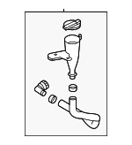 98616AR000 - Body: Filler Tube for Genesis: Electrified GV70, GV70 Image