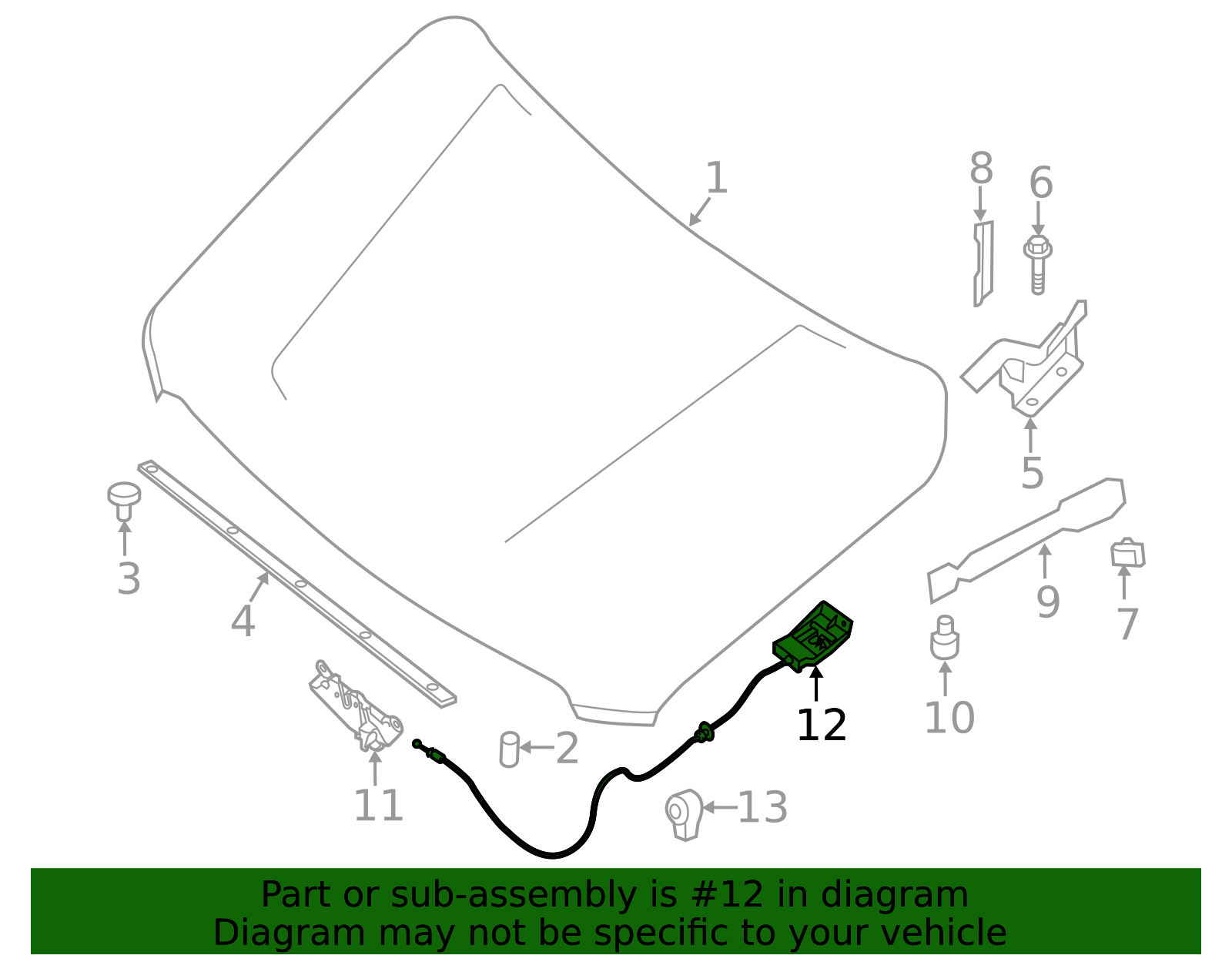 65620-1PA0A - Release Cable - 2012-2021 Nissan | Nissan OEM Parts Direct