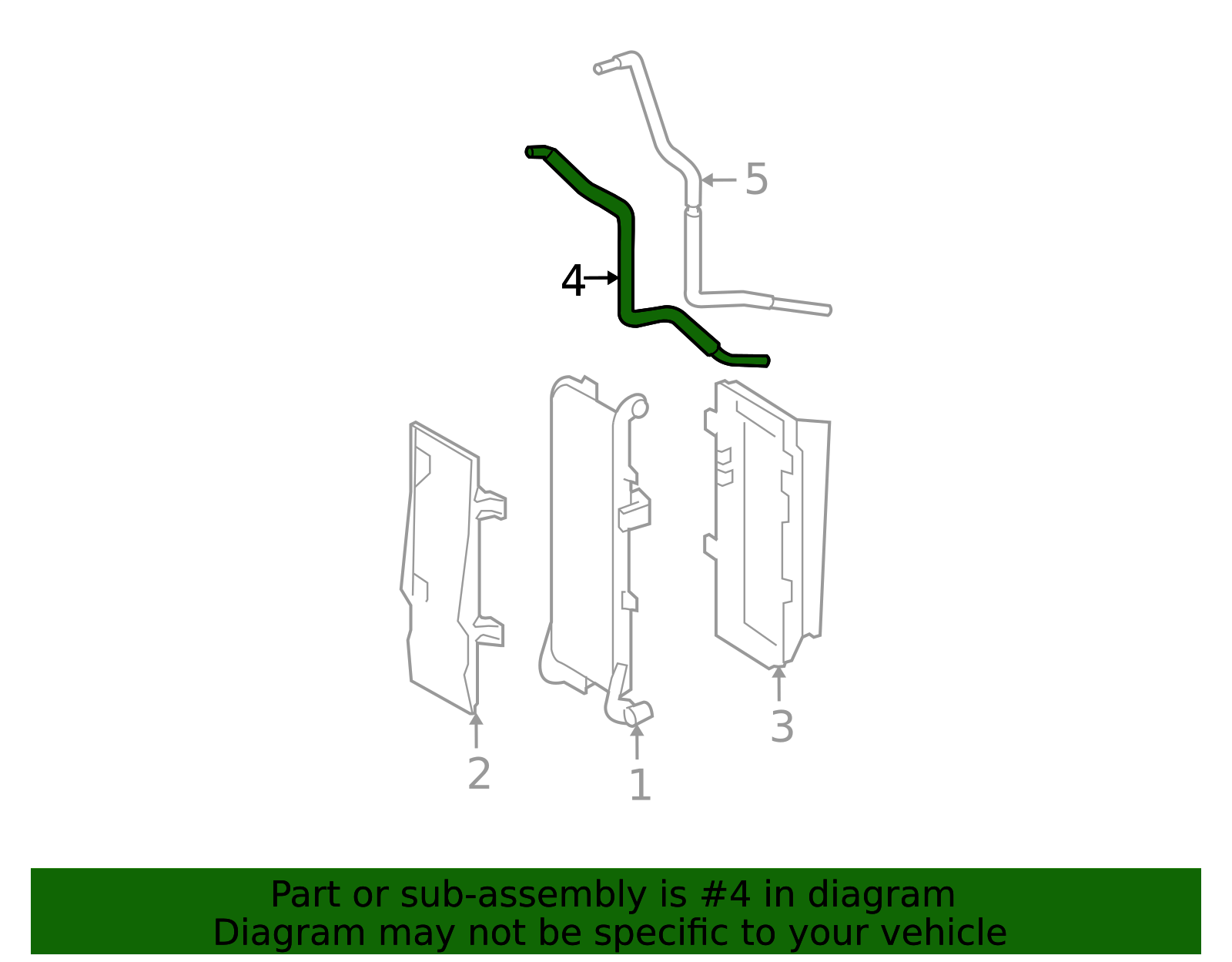 2007-2009 Toyota Automatic Transmission Oil Cooler Hose Assembly 32941 ...