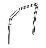 6814135022 - Body: Glass Run for Toyota: 4Runner Image