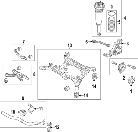 Rear Suspension for 2016 Audi A8 Quattro #1