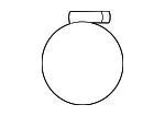 1471607800 - Engine: Air Inlet Hose Clamp for Hyundai Image image