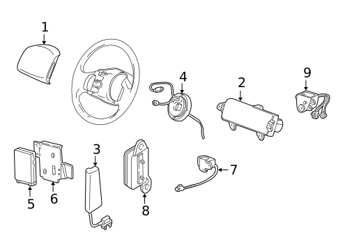 Air Bag Components for 2002 Lincoln Blackwood #0