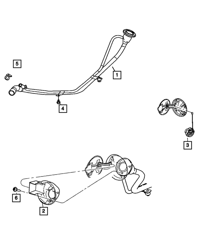52000428AC - Fuel: Fuel Filler Tube for Mopar Image image
