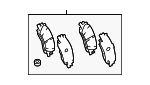 446604010 - Brakes: Brake Pads for Toyota: Tacoma Image