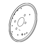 43110T5RA01 - : 2015-2020 Honda Fit - Plate R Rear Brake Back for Honda: Fit Image