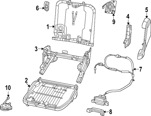 Rear Seat Components for 2025 Ram 1500 #5