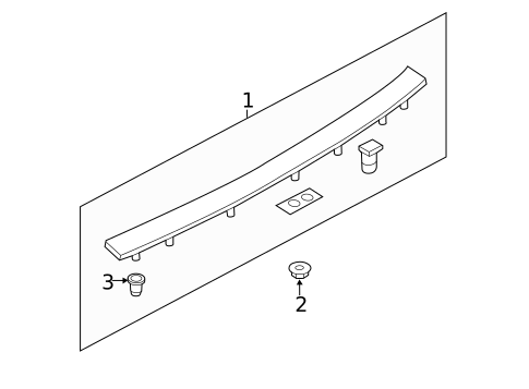 High Mounted Stop Lamp for 2014 Audi RS7 #0