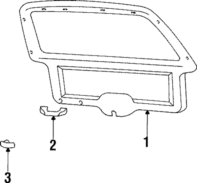 H526RT6 - Body: Lift-gate Pull Handle Cap for Mopar Image