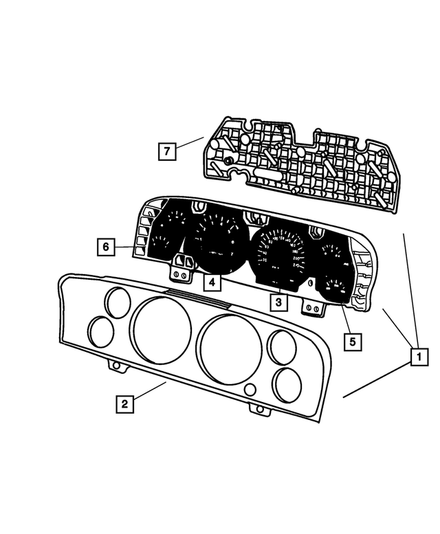 56051101AE - Instrument Panel and Radios and Consoles: Cluster for Mopar Image image