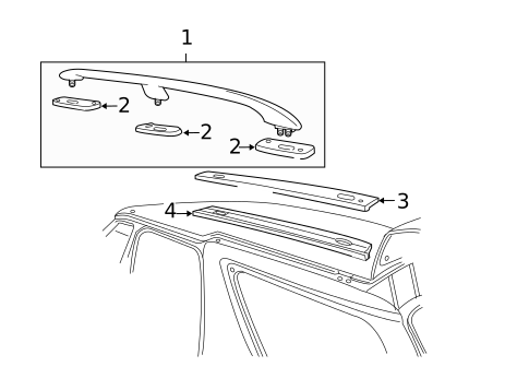 Luggage Carrier for 2007 Saab 9-5 #0