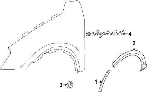 Exterior Trim - Fender for 2024 Porsche Cayenne #1
