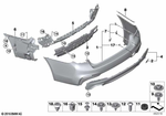 51128064718 - : Cover, Bumper, Rear for BMW Image