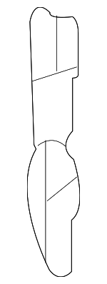 613150E070 - Body: Lock Pillar Reinforced Retainer Plate for Toyota: Sequoia, Sienna Image