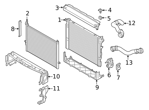 Radiator & Components for 2023 BMW M5 #0