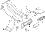 LR177773 - Body: Floor Duct for Land Rover: Range Rover, Range Rover Sport Image