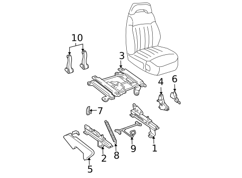 Tracks & Components for 2000 Chevrolet Blazer #0