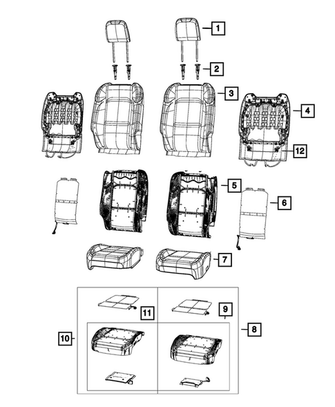 Front Seats - First Row for 2026 Jeep Gladiator #6