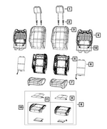 7FS42TX7AA - Interior Trim: Front Headrest for Mopar Image