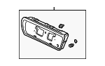 74890S04J00ZB - : 1996-1998 Honda Civic - Garnish Assembly Rear License *G82P* (Cypress Green Pearl) for Honda: Civic Image