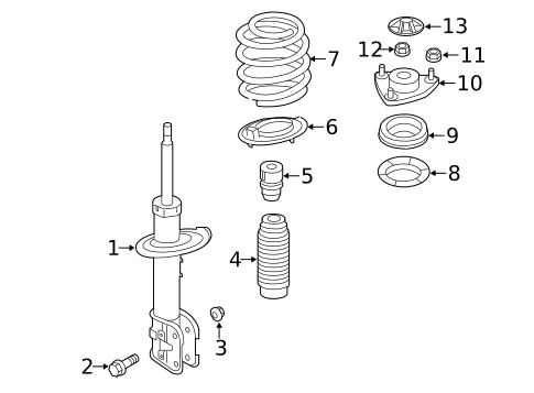 Struts & Components for 2020 Hyundai Santa Fe #0