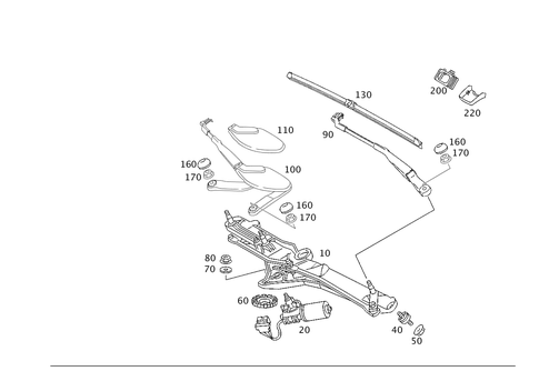 Pane Wiper for 2002 Mercedes-Benz CL500 #0