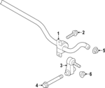 5Q0511305AT - Suspension: Stabilizer Bar for Volkswagen: GTI Image