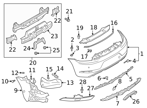Bumper & Components - Rear for 1999 Porsche 911 #4