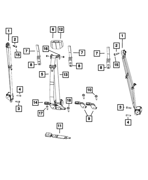 Seat Belts for 2021 Ram 2500 #1