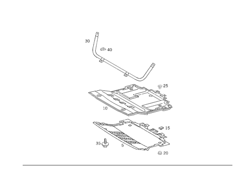 Oil Pan Undershield for 1996 Mercedes-Benz C280 #0