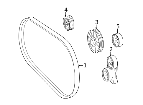 Belts & Pulleys for 2013 Mercedes-Benz GL550 #0