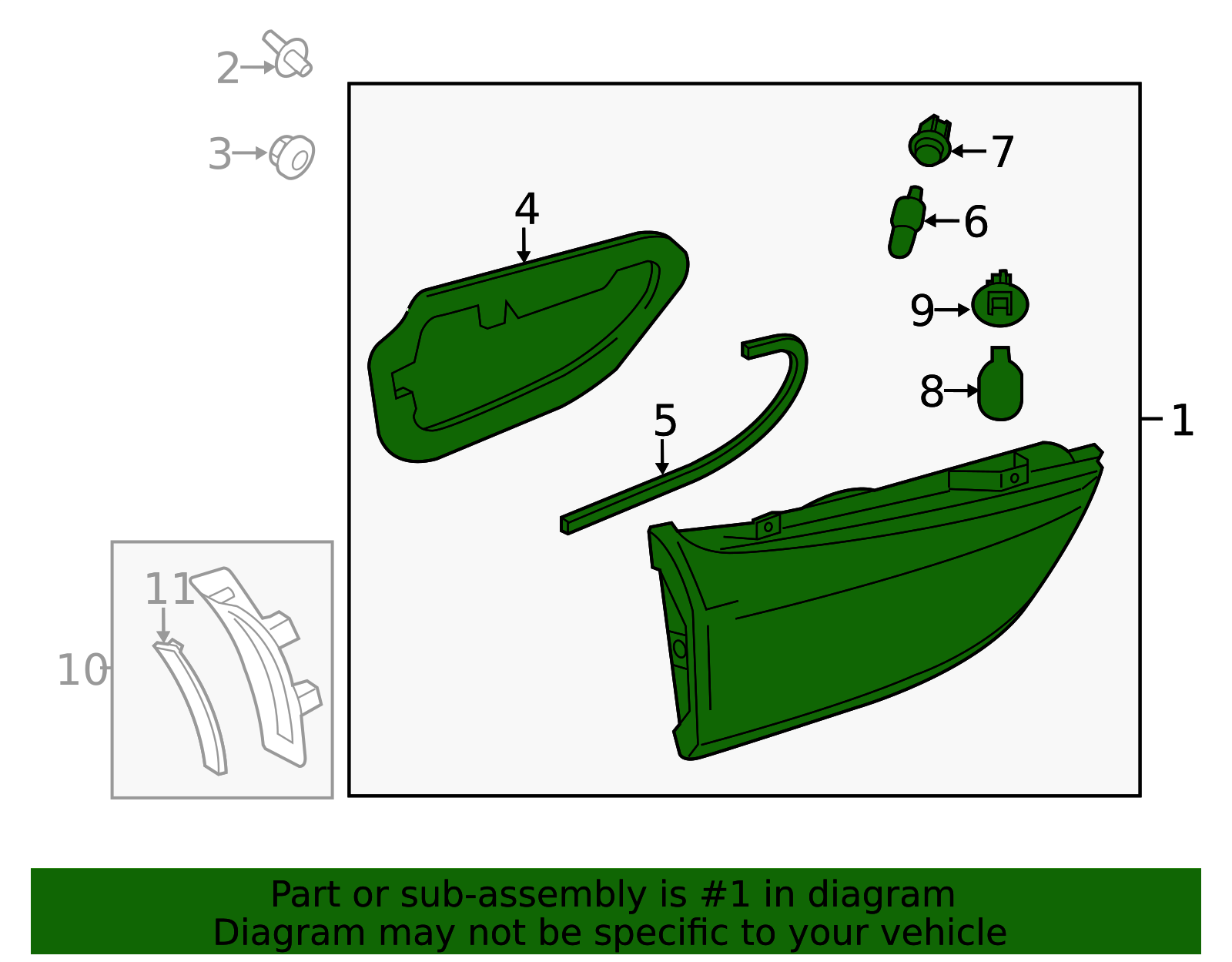 2014-2015 Mazda 6 Backup Lamp Assembly GHK1513F0D | QuirkParts