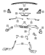 1AM76ZJ8AC - Air Conditioning &amp; Heater: Defroster Grille for Mopar Image