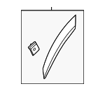 87782J9500Y7H - Body: Rear Molding for Hyundai: Kona Electric Image