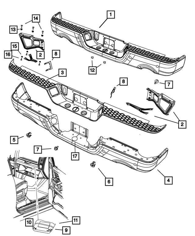 6027958 - Frame, Bumper and Fascia: Snap In Nut for Mopar Image