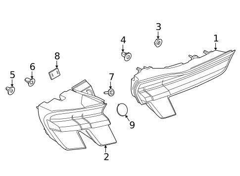 Tail Lamps for 2023 Ford Mustang Mach-E #0
