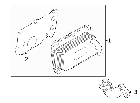 Engine Oil Cooler for 2018 Land Rover Range Rover Evoque #0