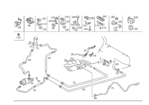 Fuel Lines for 1993 Mercedes-Benz 600SL #0