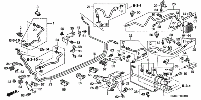Fuel Pipe (2) for 2005 Honda Civic #0