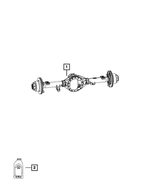 68295851AD - Differential and Drive Line: Rear Complete Axle Assembly for Mopar Image