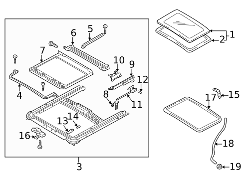 Sunroof for 1999 Mazda Protege #0