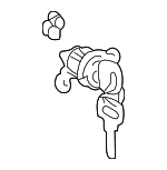 6905345010 - Body: Cylinder &amp; Keys for Toyota: Sienna Image