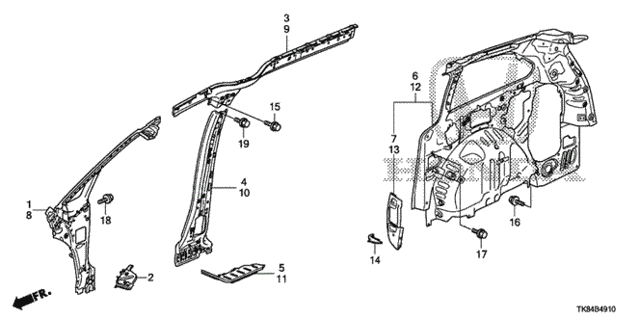 Inner Panel (1) for 2012 Honda Odyssey #0