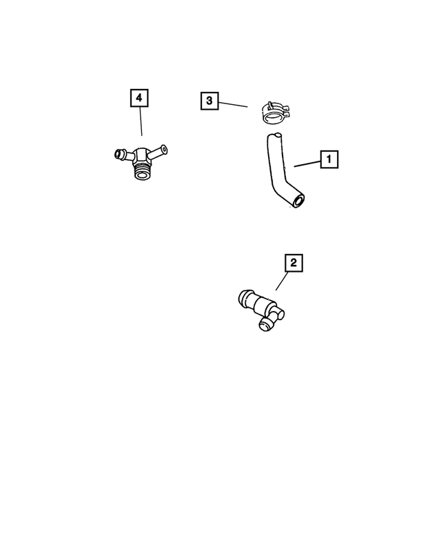 4387304 - Engine 2.4L Four Cylinder: Crankcase Vent Nipple for Mopar Image