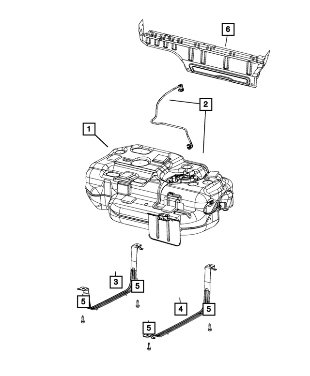 6503858 - Fuel: Hex Head Screw And Washer for Mopar Image image