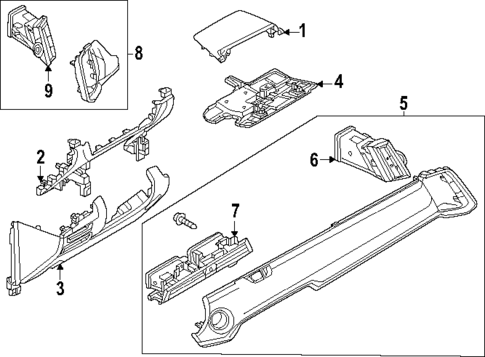 Instrument Panel Components for 2024 Mazda CX-90 #0