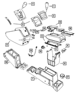 1JW81XR2AC - Interior Trim: Floor Shifter Bezel for Mopar Image