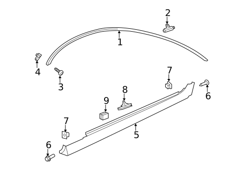 Exterior Trim - Pillars for 2012 Chevrolet Caprice #0