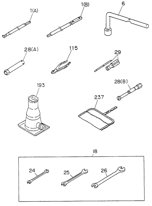 Tools for 1997 Honda Passport #0