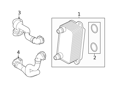 Trans Oil Cooler for 2018 Land Rover Range Rover Evoque #0